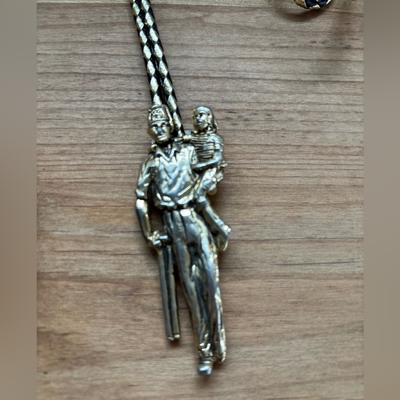 Vintage Bolo Ties, Free Mason Metal Shriners, Masonic, Selling All 3 As A Set. - Picture 4 of 12